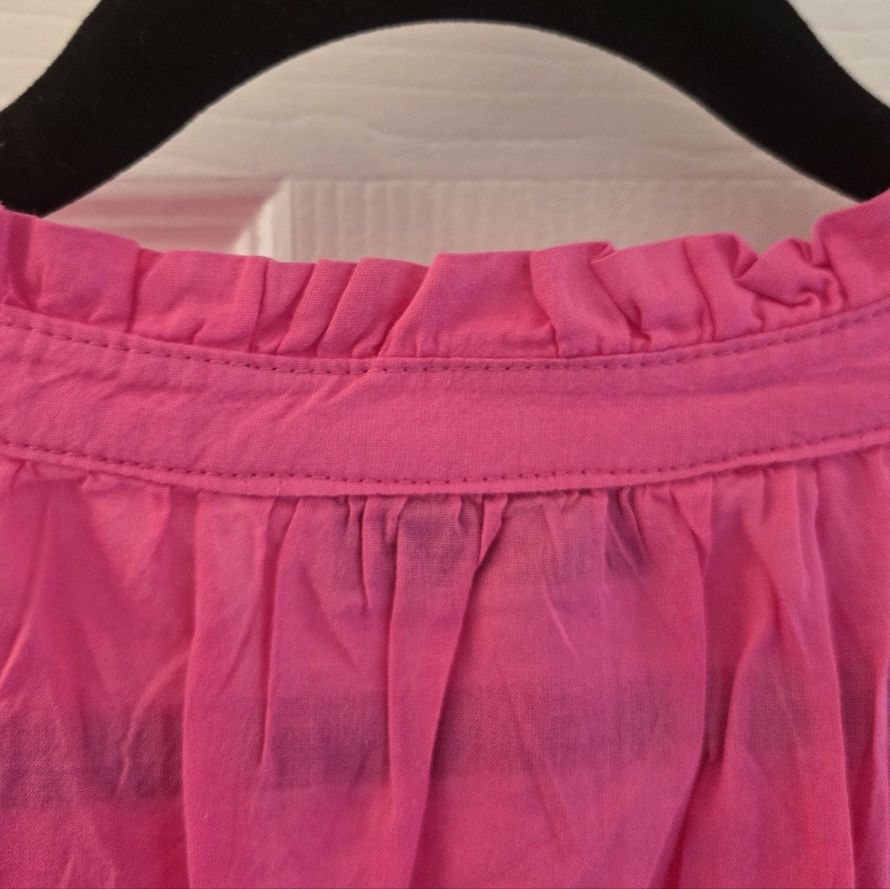 Pink V-Neck Ruffle Tank Top - Picture 9 of 9